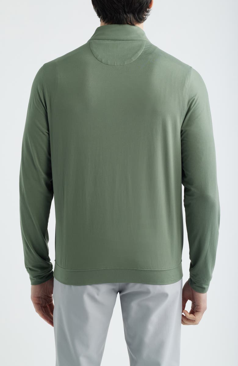 Scott Barber Solid Performance Quarter Zip Pullover, Alternate, color, Agave