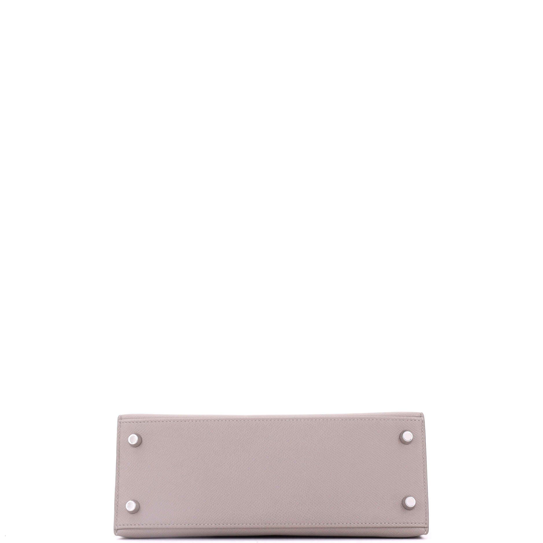 Kelly Handbag Grey Epsom With Palladium Hardware 25, Alternate, color, Grey