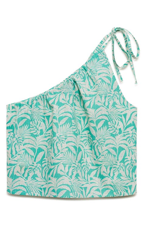 Asymmetric Cotton Crop Top