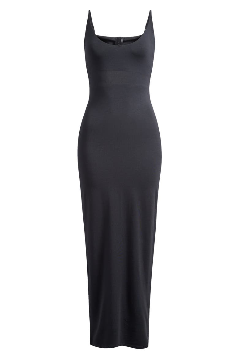 Smooth Lounge Skimpy Scoop Neck Maxi Dress, Alternate, color, OBSIDIAN