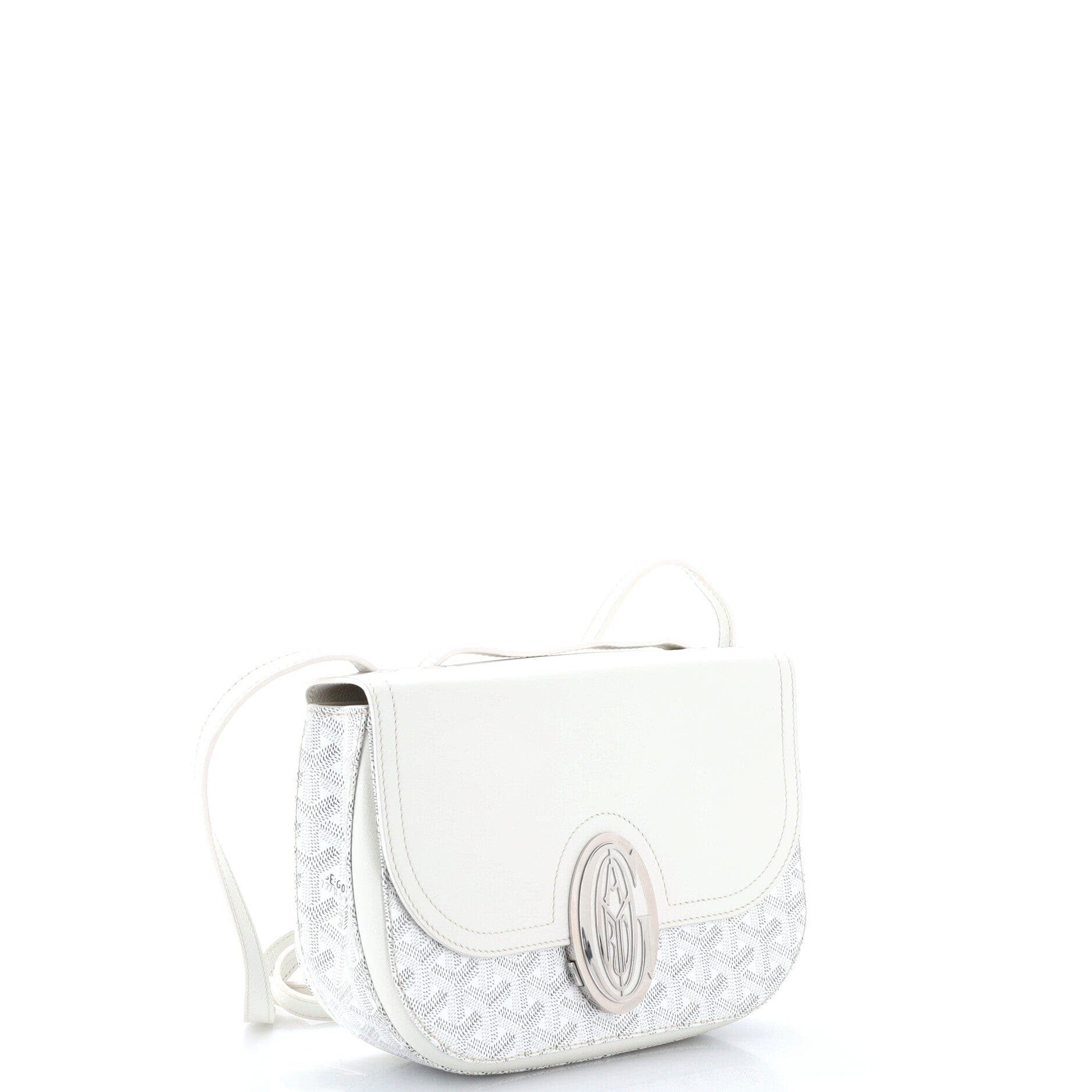 233 Bag Coated Canvas and Leather, Alternate, color, White