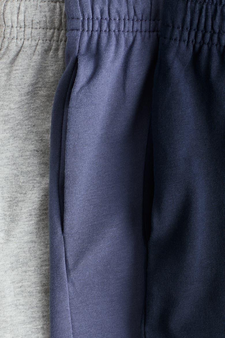3-pack Cotton Jersey Shorts, Alternate, color, Light gray melange/navy blue