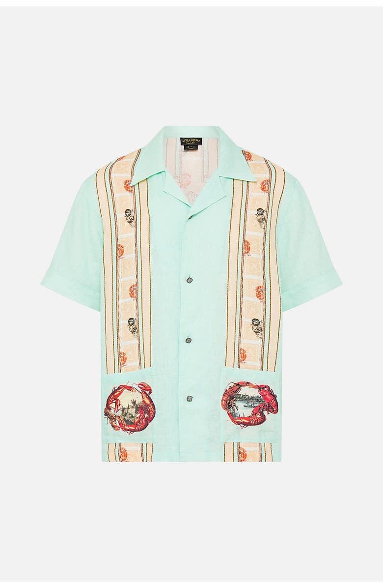 Camilla Short Sleeve Cabana Shirt With Love From Türkiye, Main, color, With Love From Türkiye