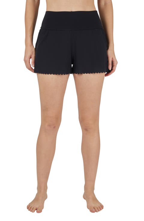 Lightstreme All for Sun Laser-Cut Layered Shorts