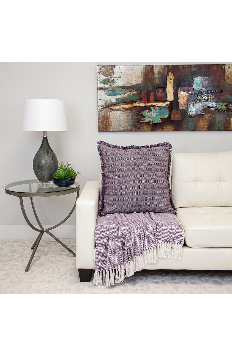 PARKLAND COLLECTION Cross Weave Square Accent Pillow, Alternate, color, 