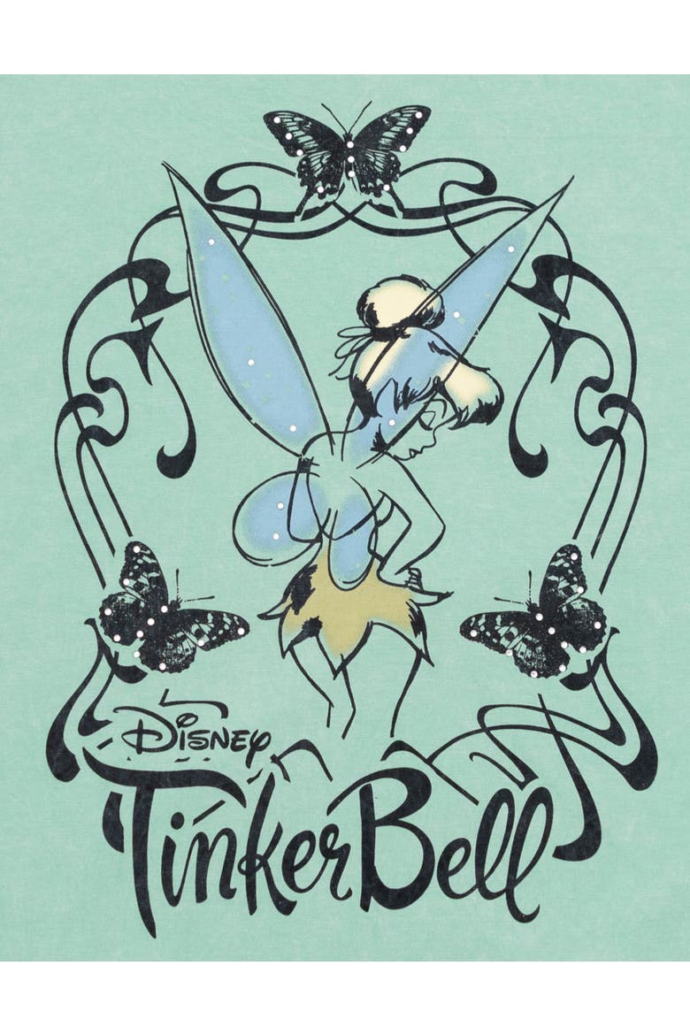 Peter Pan Tinker Bell Short Sleeve T-Shirt, Alternate, color, Lichen Tinker Bell