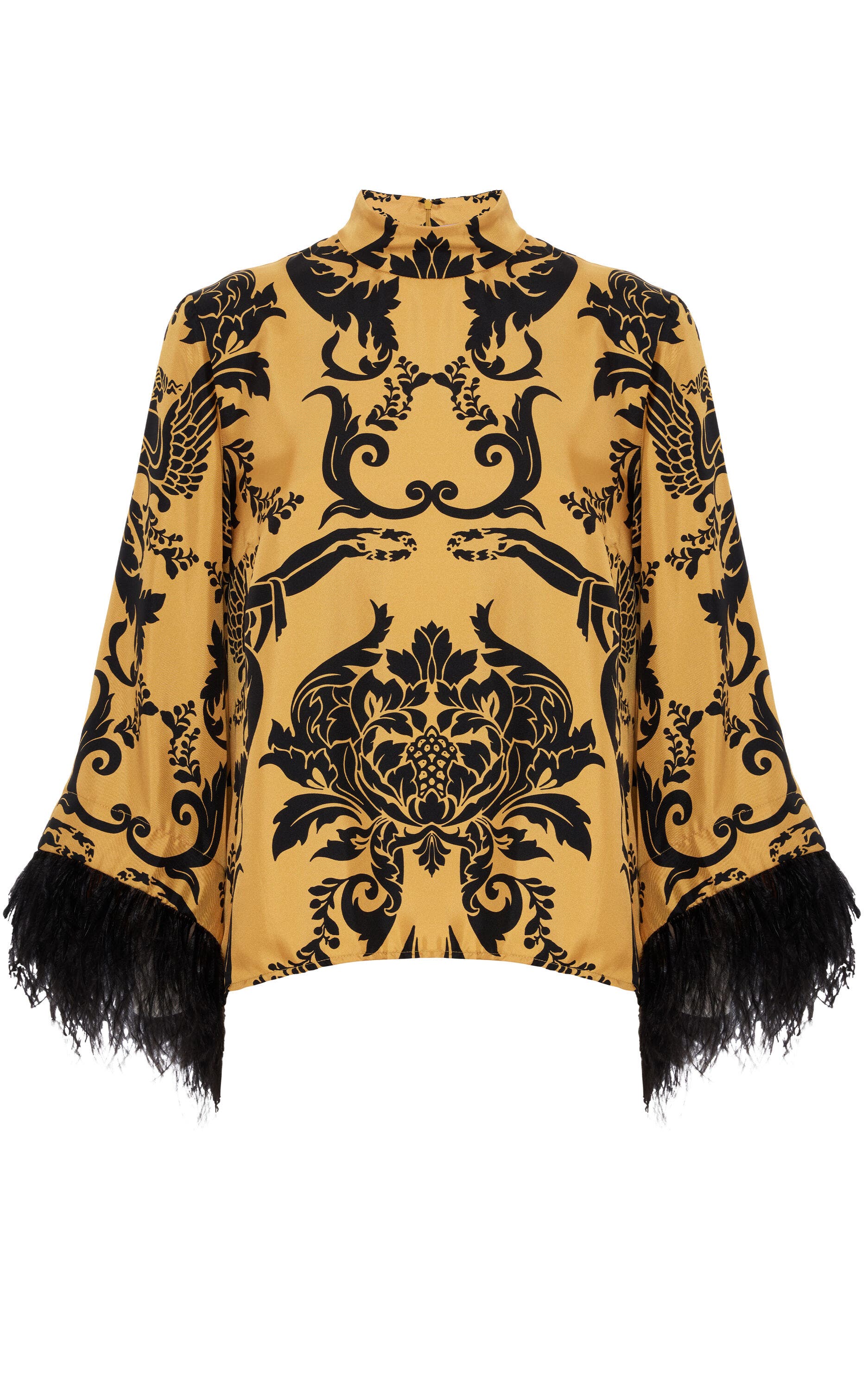 Make An Exit Top With Feathers Cherubs Gold - image 2