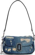 Marc Jacobs The Clover Distressed Denim Shoulder Bag