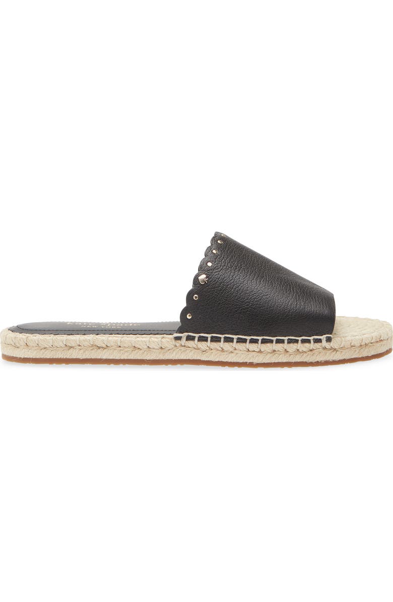 Kate Spade New York gabriela espadrille slide sandal, Alternate, color, Black