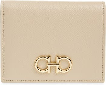 Double Gancio Leather French Wallet