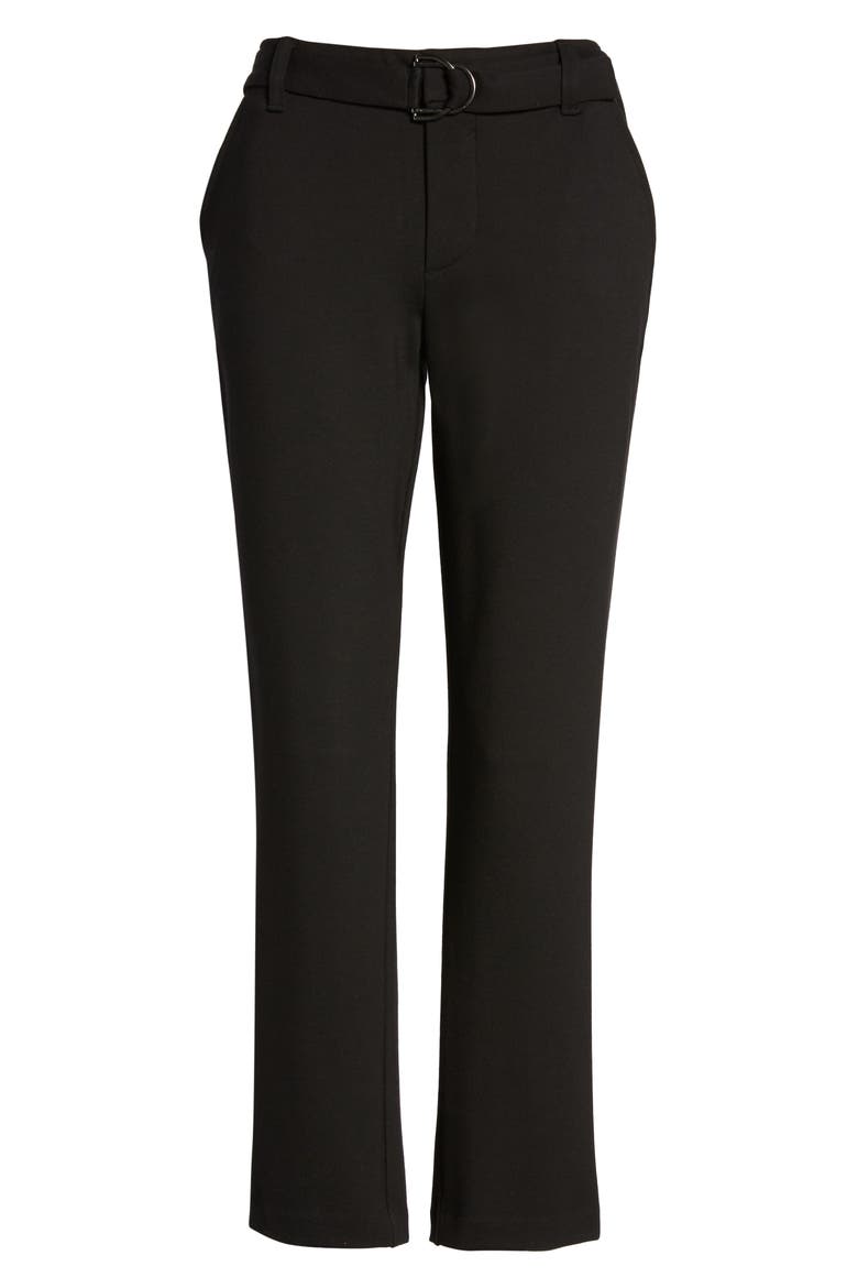 Ab-Solution High Waist Crop Pants (Nordstrom Exclusive), Alternate, color, BLACK