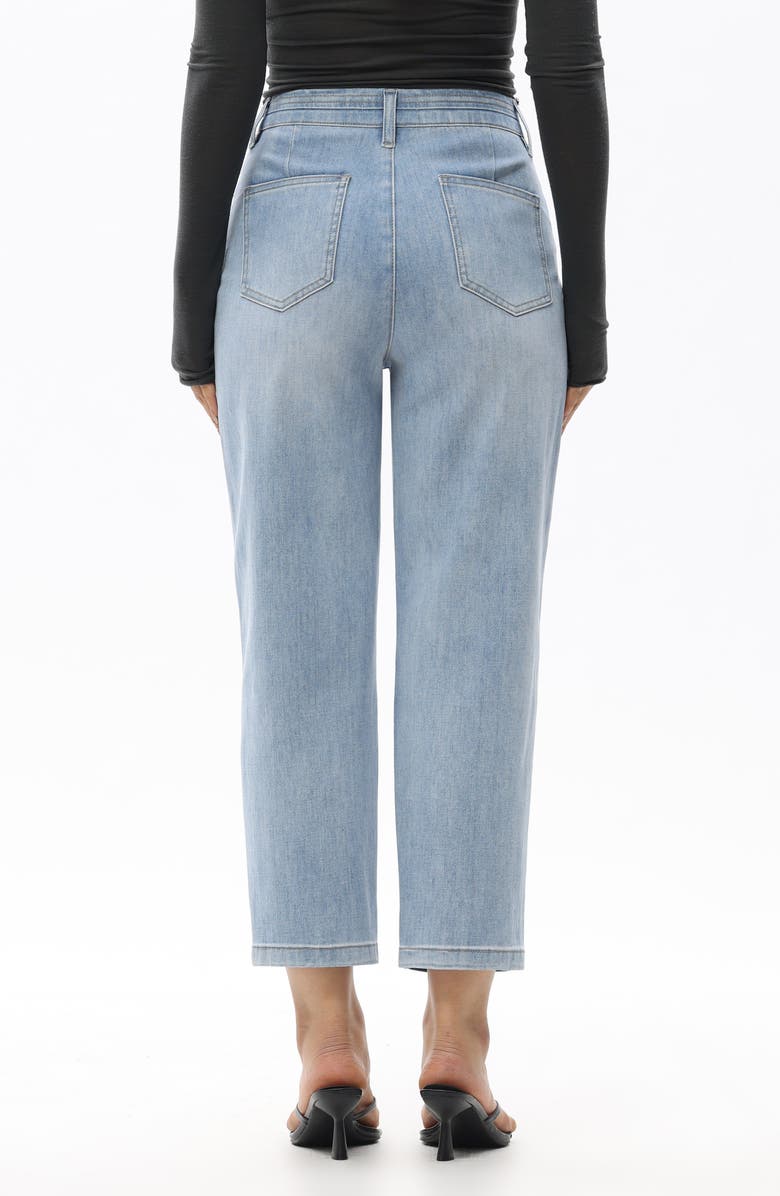 Bayeas Ultra High Waist Crop Slim Straight Leg Jeans, Alternate, color, 