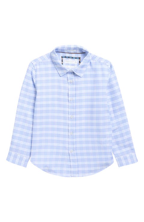 Kids' Gingham Long Sleeve Button-Up Shirt (Little Kid)
