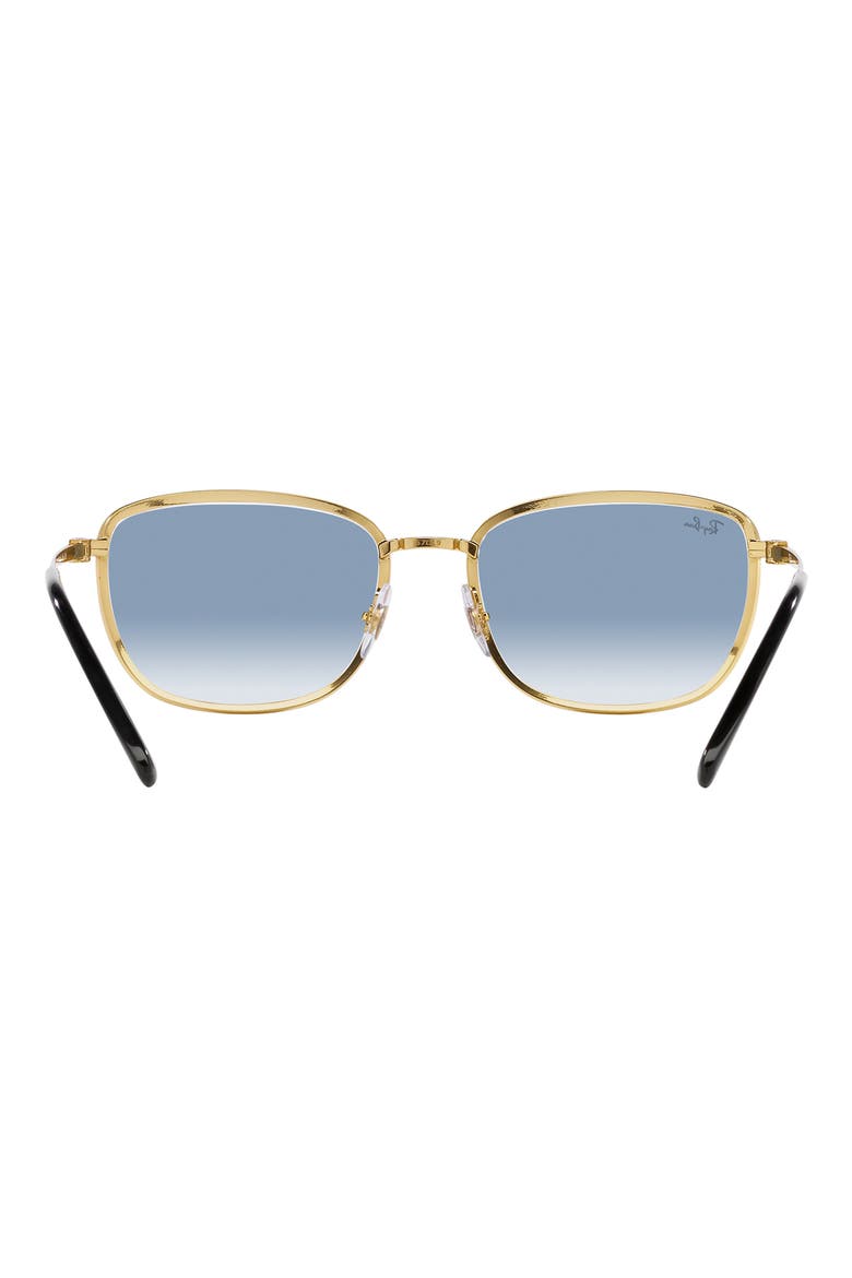 57mm Gradient Square Sunglasses, Alternate, color, BLACK