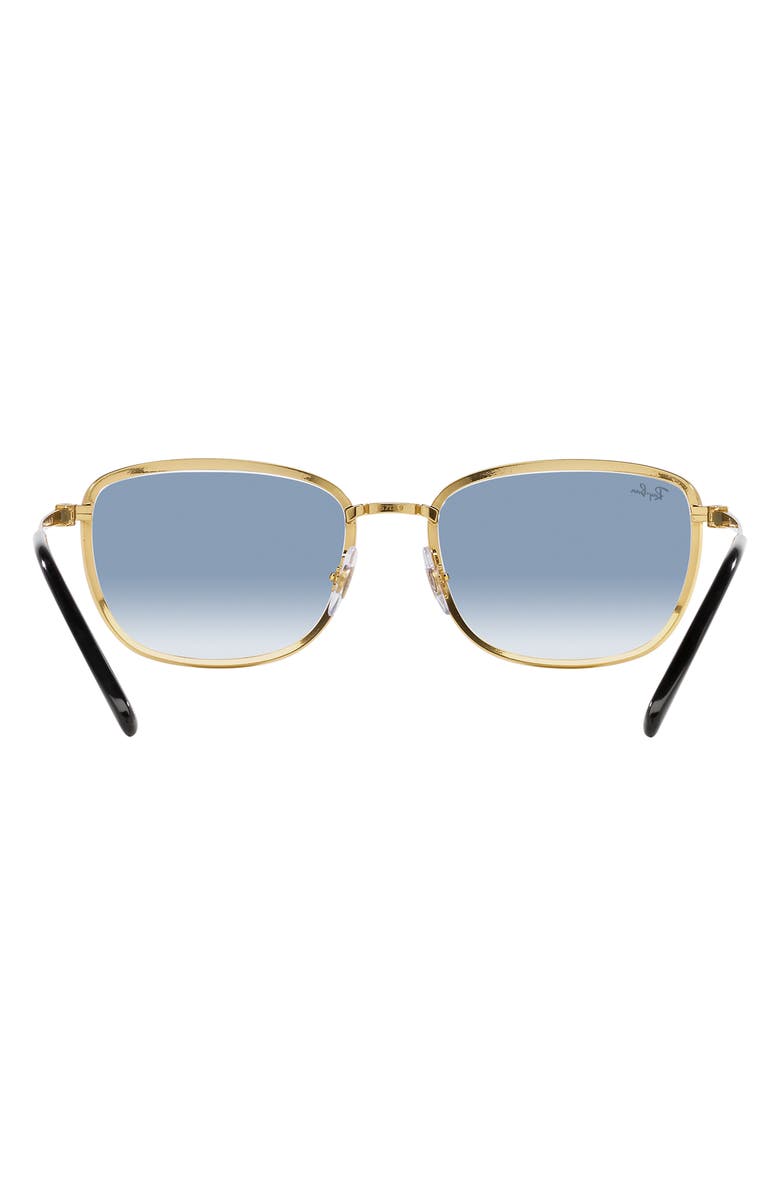 Ray-Ban 57mm Gradient Square Sunglasses, Alternate, color, Black