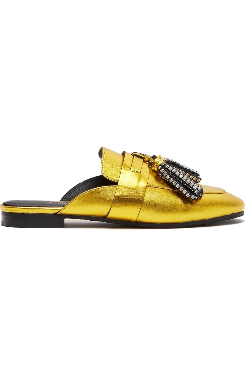 Kurt Geiger Kaiser Crystal Tassel Loafer Mule, Main, color,