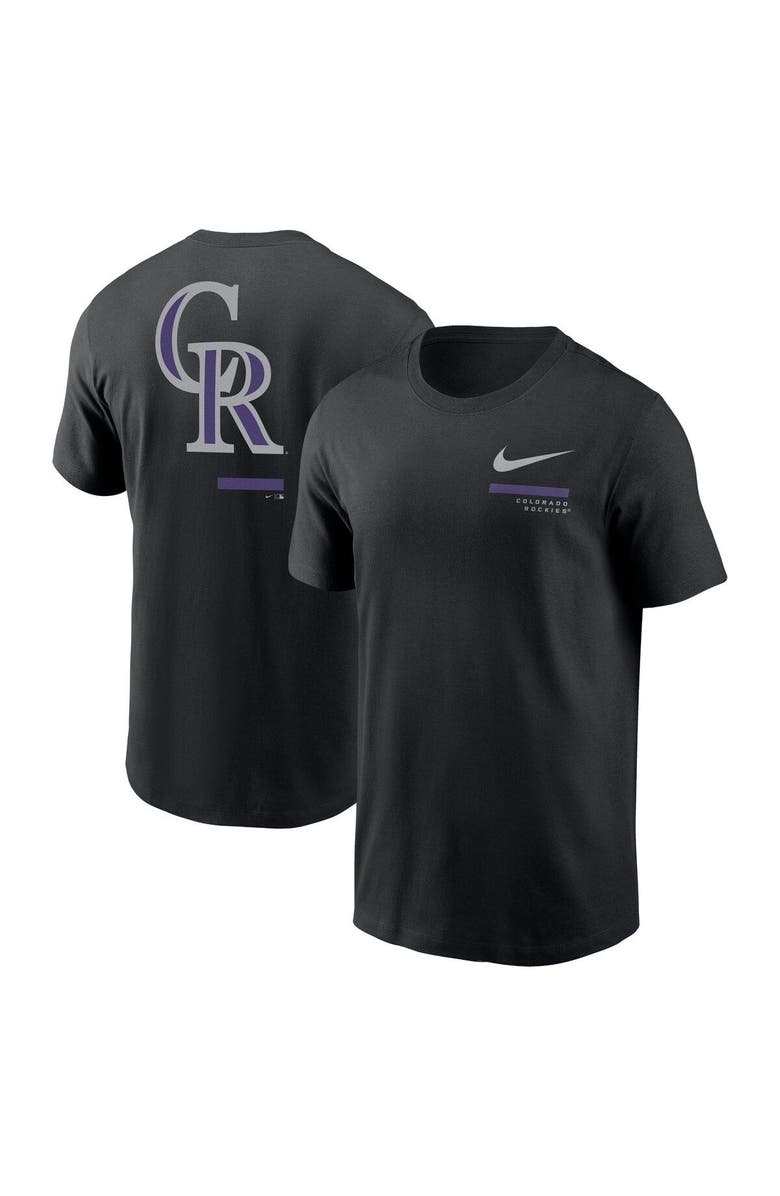 Nike Men's Nike Black Colorado Rockies Over the Shoulder T-Shirt, Main, color, Black