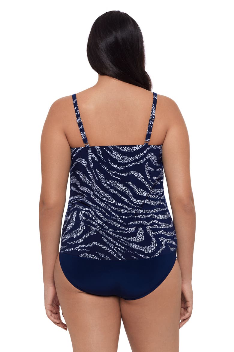 Hank Handkerchief Tankini Swimsuit Top, Alternate, color, Savanna Skin