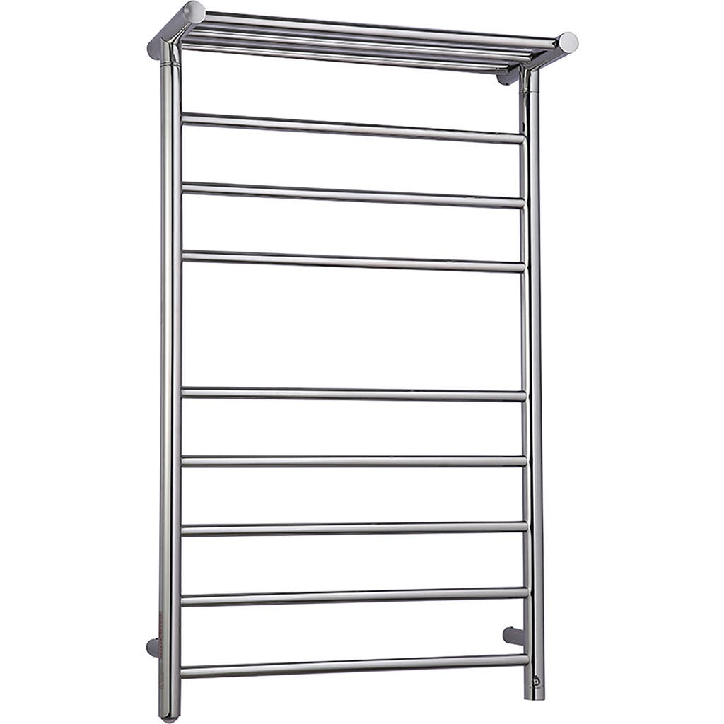 Pursonic Wall Mount Electric Towel Warmer With 8 Heated Bars Plus 3 Non-heated Bars In Silver