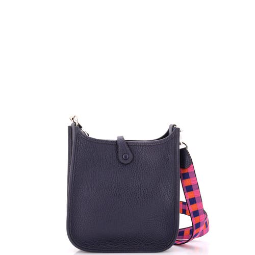 Pre-owned Hermes Hermes Evelyne Bag Gen Iii Clemence Tpm In Blue