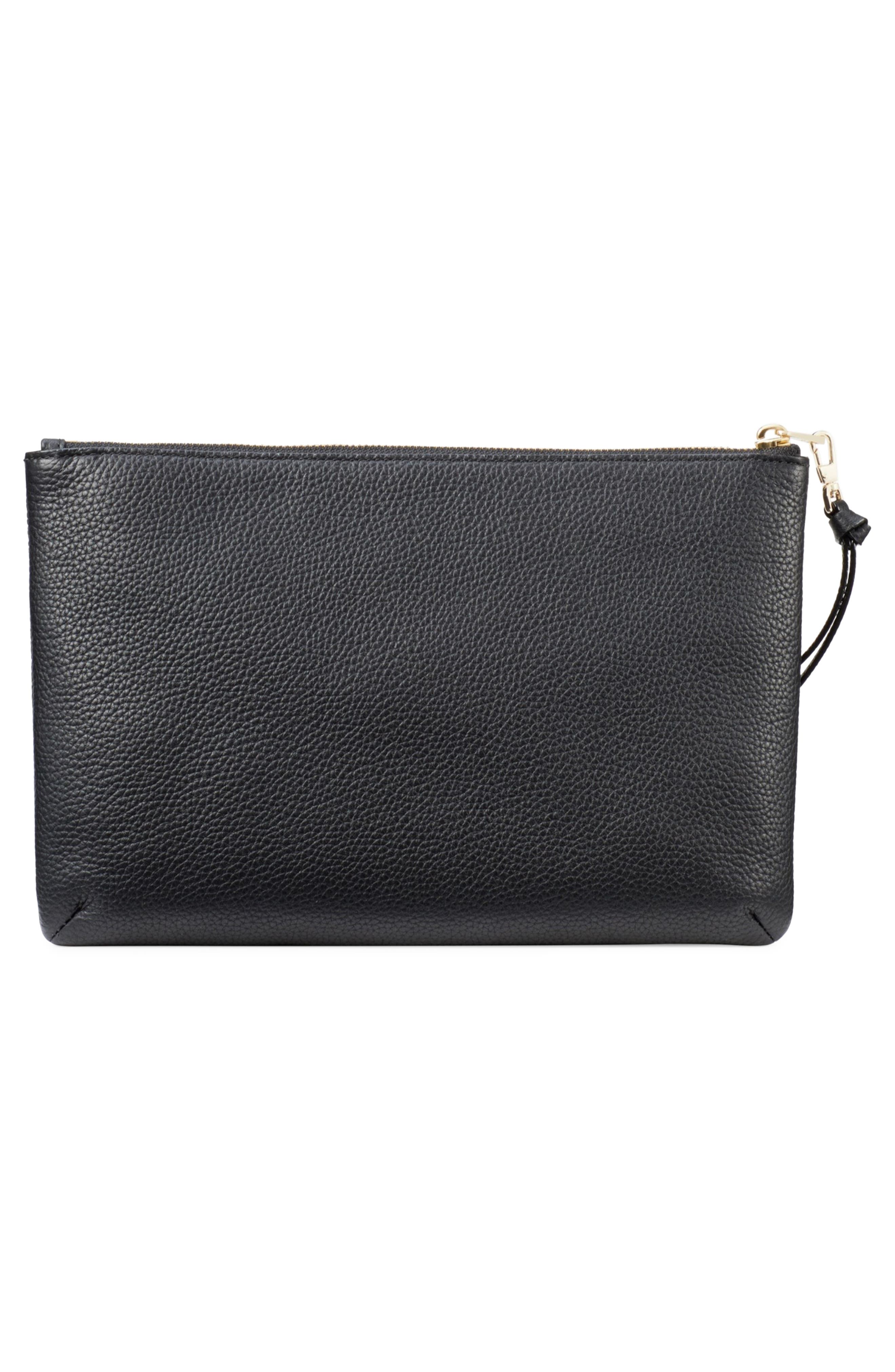 Kate Spade New York jackson street – finley quilted leather clutch, Alternate, color, 
