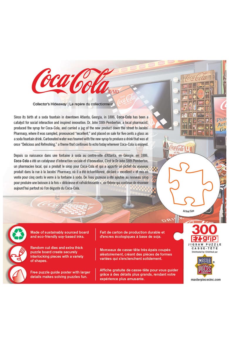 Coca-Cola Collector Hideaway 300p Puzzle, Alternate, color, Multicolor