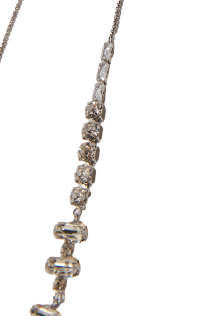 maje Silver rhinestone choker necklace, Alternate, color,