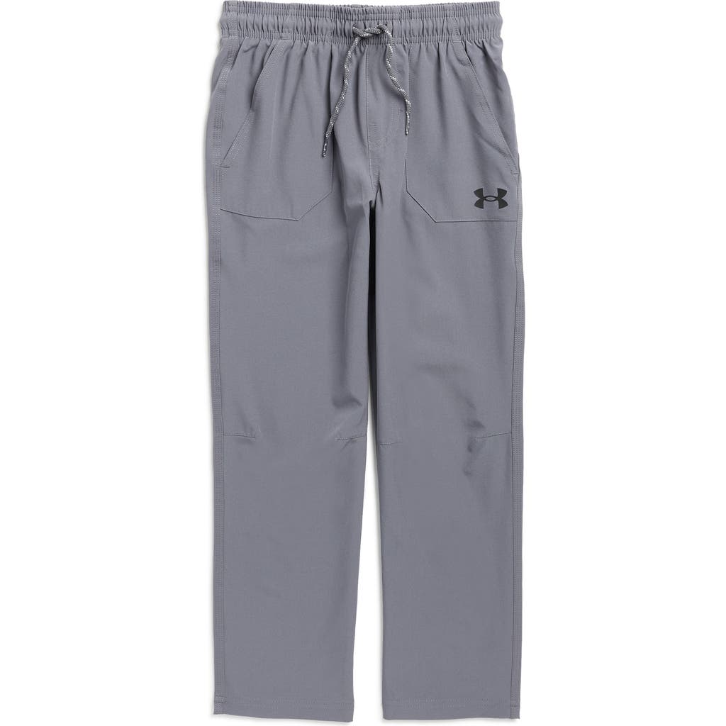 Under Armour Kids' Ua Stretch Tech Pants In Gray