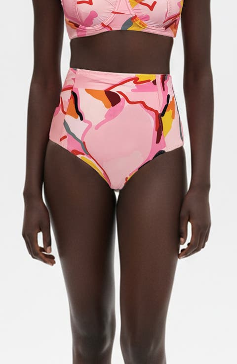 Aurora Bloom High Waisted Bikini Bottom