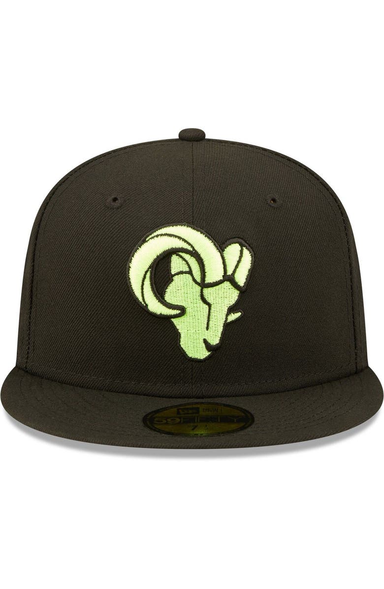 New Era Men's New Era  Black Los Angeles Rams Super Bowl XXXIV Summer Pop 59FIFTY Fitted Hat, Alternate, color, 