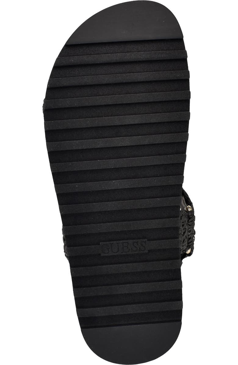 GUESS Fabrica Raffia Sandal, Alternate, color,
