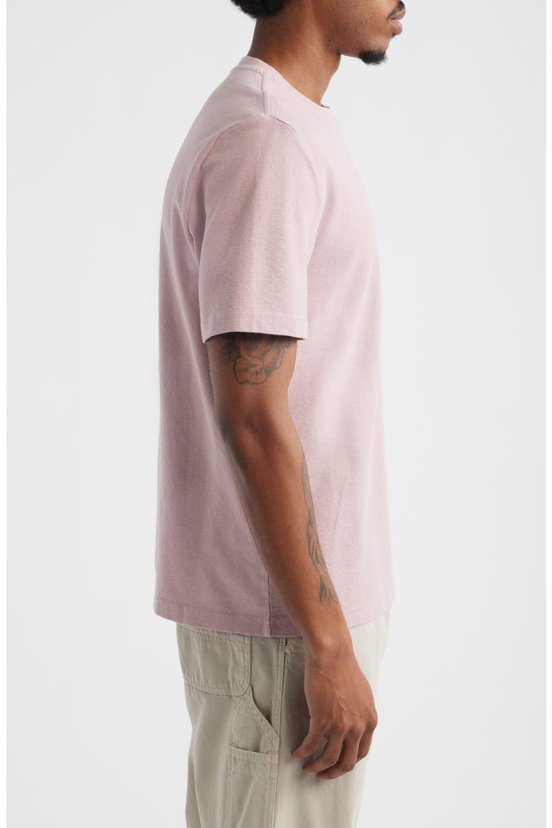 Dean Boxy Textured Organic Cotton T-Shirt, Alternate, color, DUSTY PINK