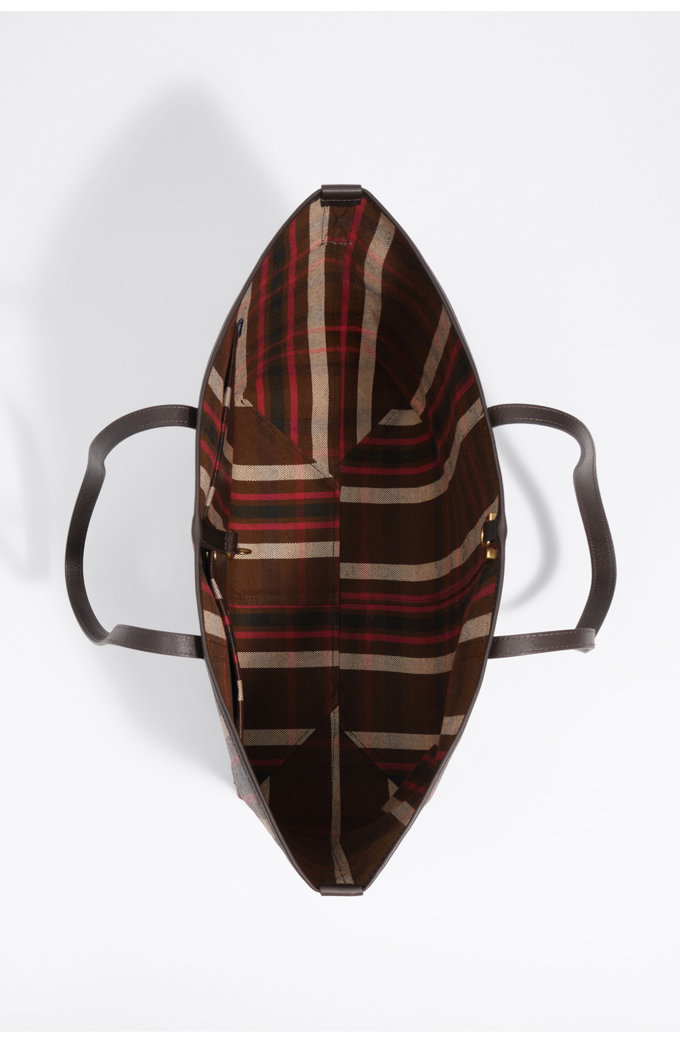 Large Tartan Shopper Bag, Alternate, color, TARTAN