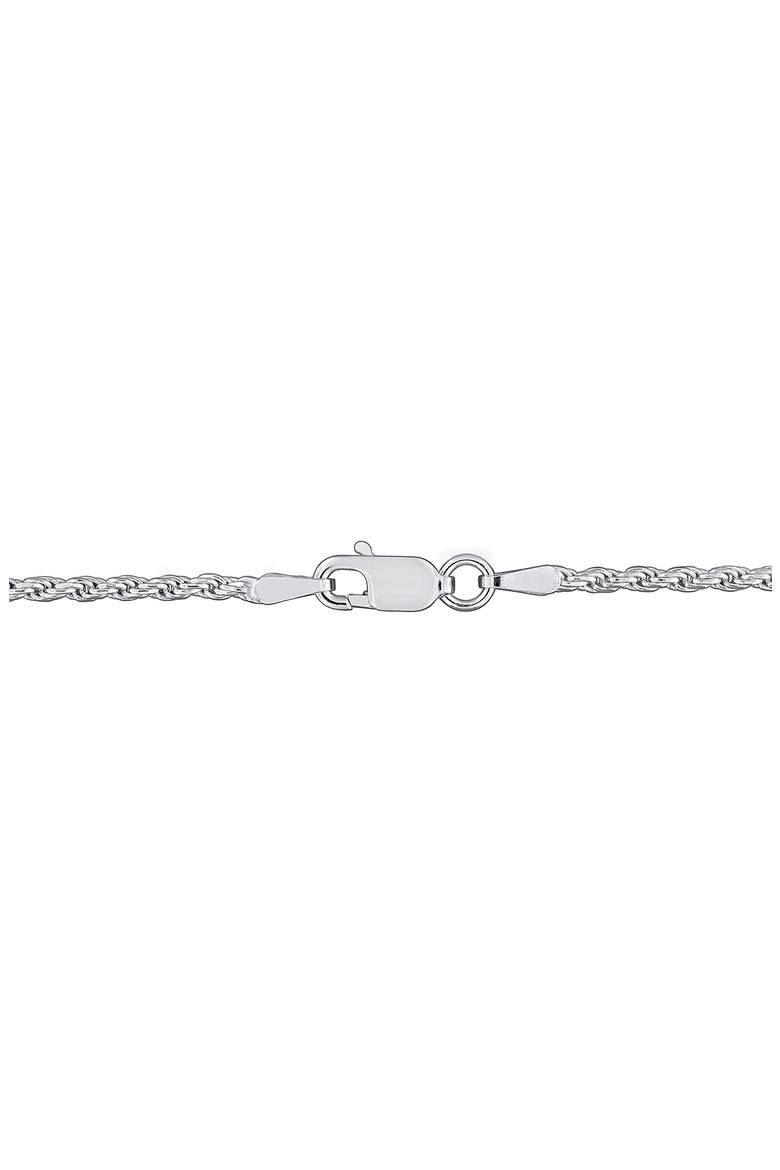 Sterling Silver Diamond-Cut Rope Chain Necklace - 1.8mm, Alternate, color, SILVER