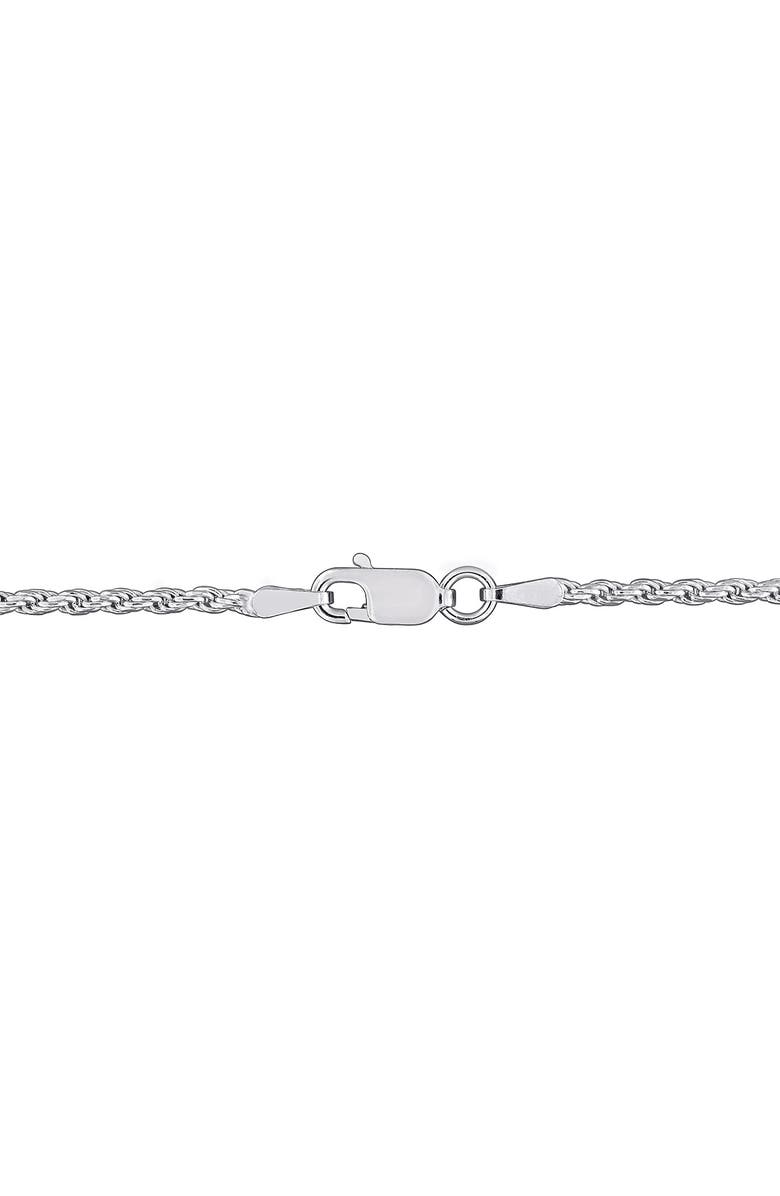 DELMAR Sterling Silver Diamond-Cut Rope Chain Necklace - 1.8mm, Alternate, color,