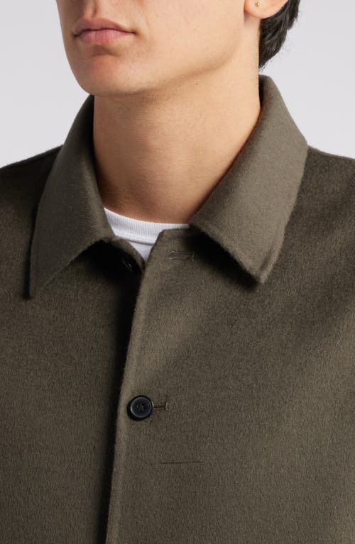 Frame Men's Double-face Wool Overshirt In Dark Taupe