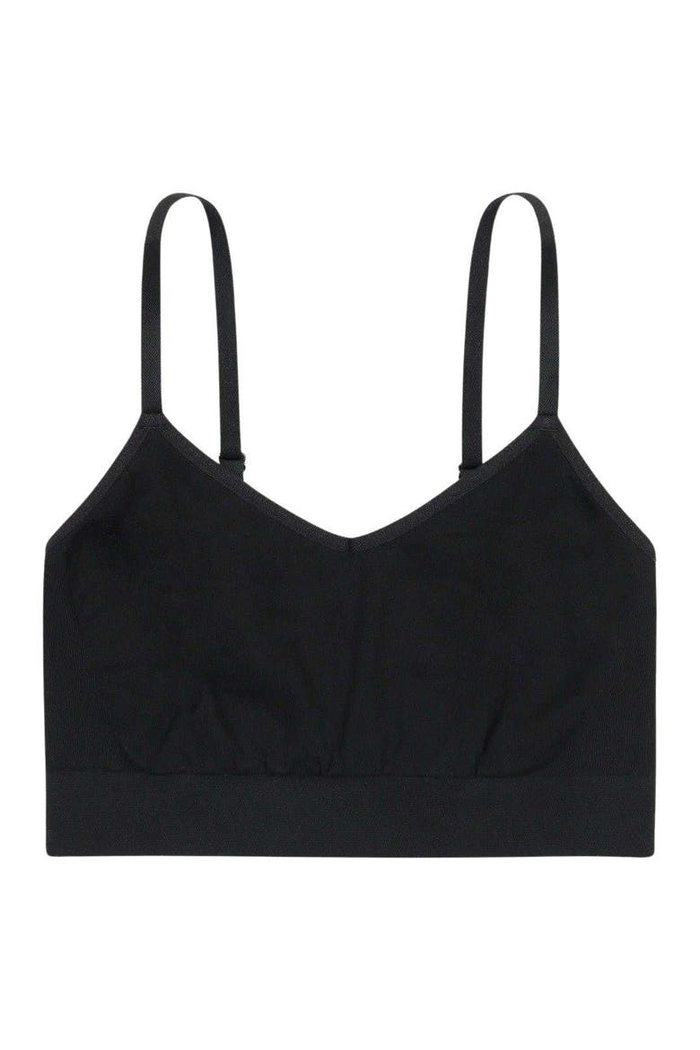 Soft Convertible Crop Top to Halter Bralette, Alternate, color, Ash