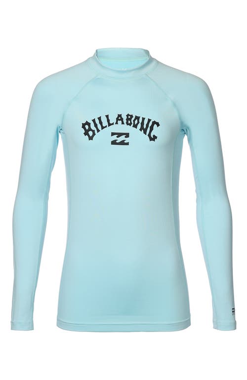 Billabong Kids' Arch Long Sleeve Rashguard In Blue