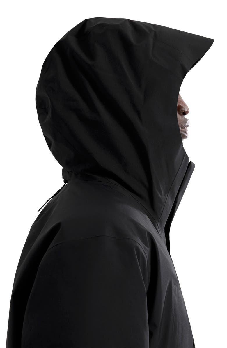 Veilance Sorin Hooded Waterproof Down Parka, Alternate, color, Black