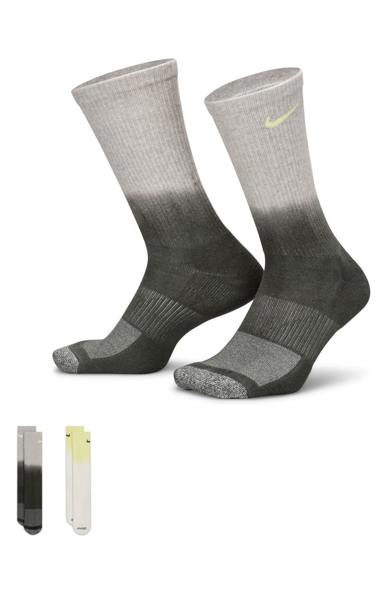Nike Assorted 2-Pack Everyday Plus Dri-FIT Cushioned Crew Socks, Alternate, color,