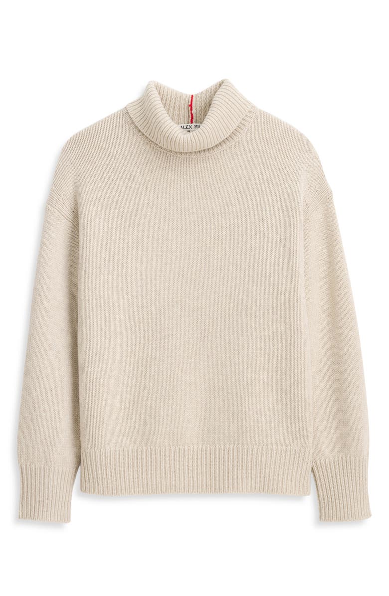 Alex Mill Nottinghill Merino Wool Blend Turtleneck Sweater, Alternate, color, Wishbone