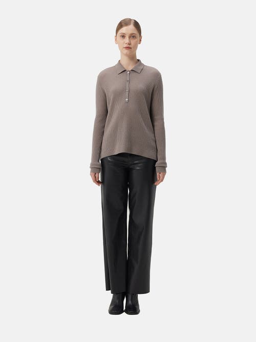 Gobi Mongolian Cashmere Cashmere Polo In Sand