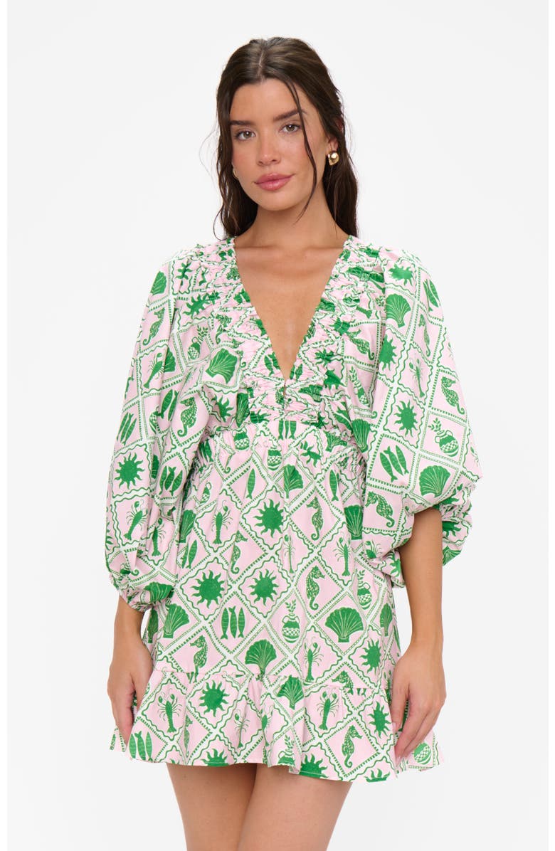 Show Me Your Mumu Hadley Mini Dress, Main, color, Coastal Collage