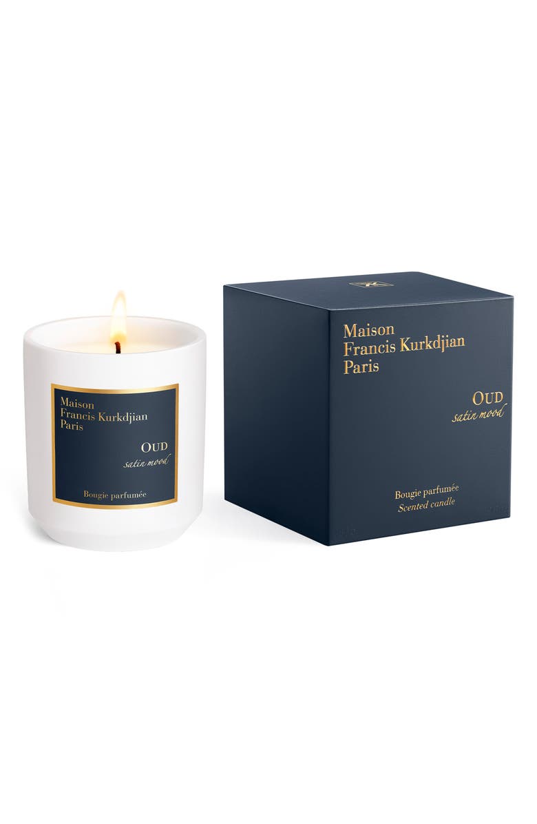 Maison Francis Kurkdjian Oud Satin Mood Scented Candle, Alternate, color, 