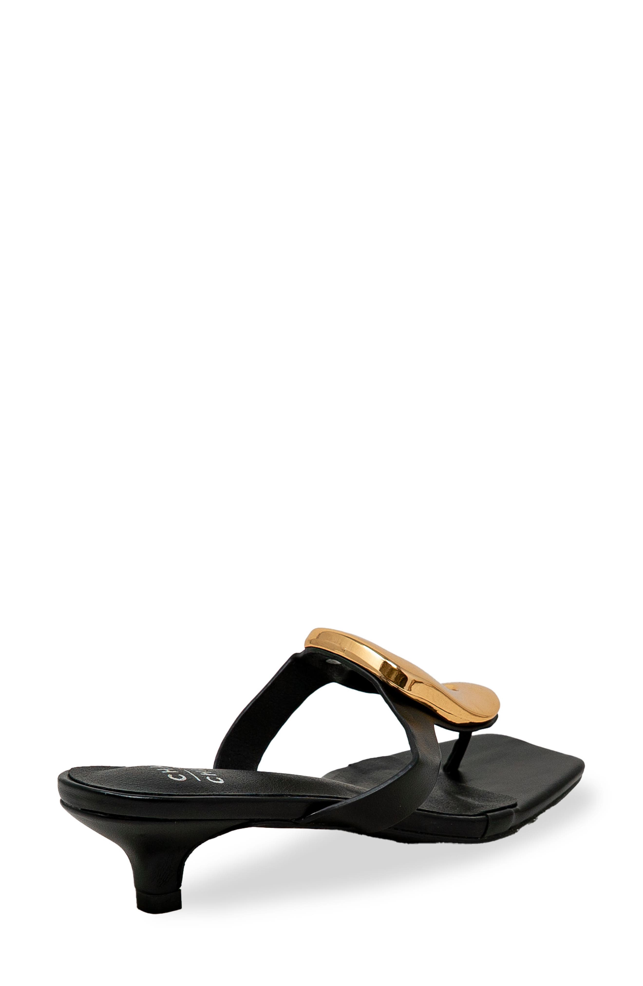 CHASE AND CHLOE Raya Bit Slide Sandal, Alternate, color, Black
