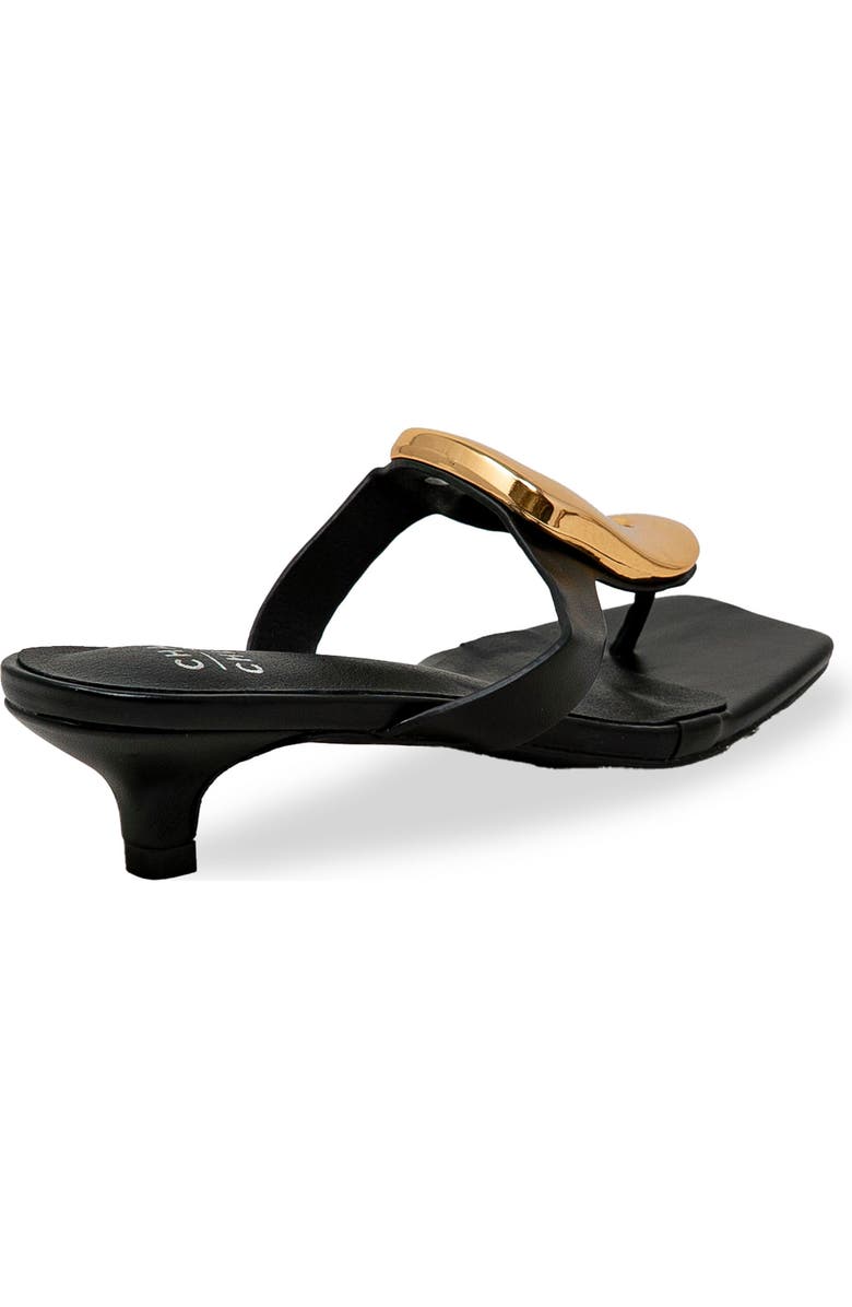 CHASE AND CHLOE Raya Bit Slide Sandal, Alternate, color, Black