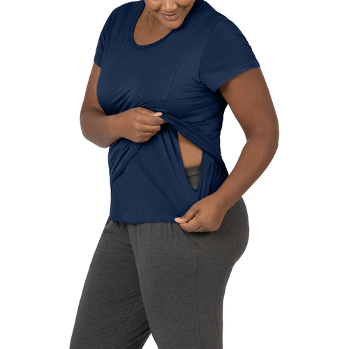 Kindred Bravely Everyday Maternity & Nursing T-shirt In Blue