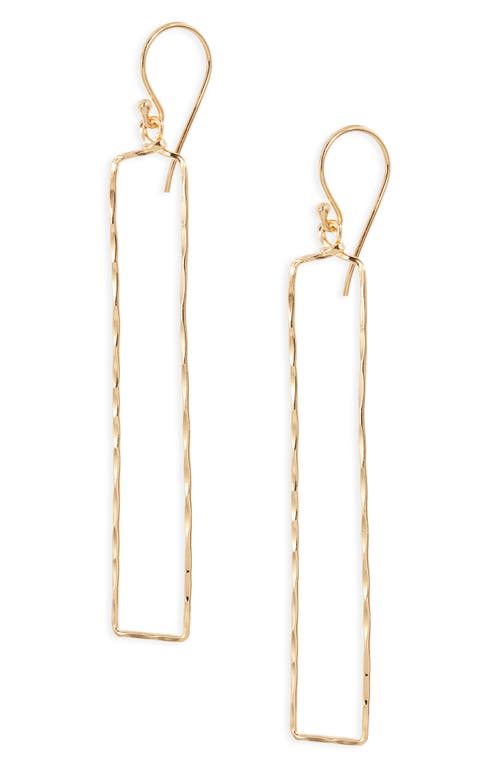 Ki-ele Lila Linear Drop Earrings In Gold