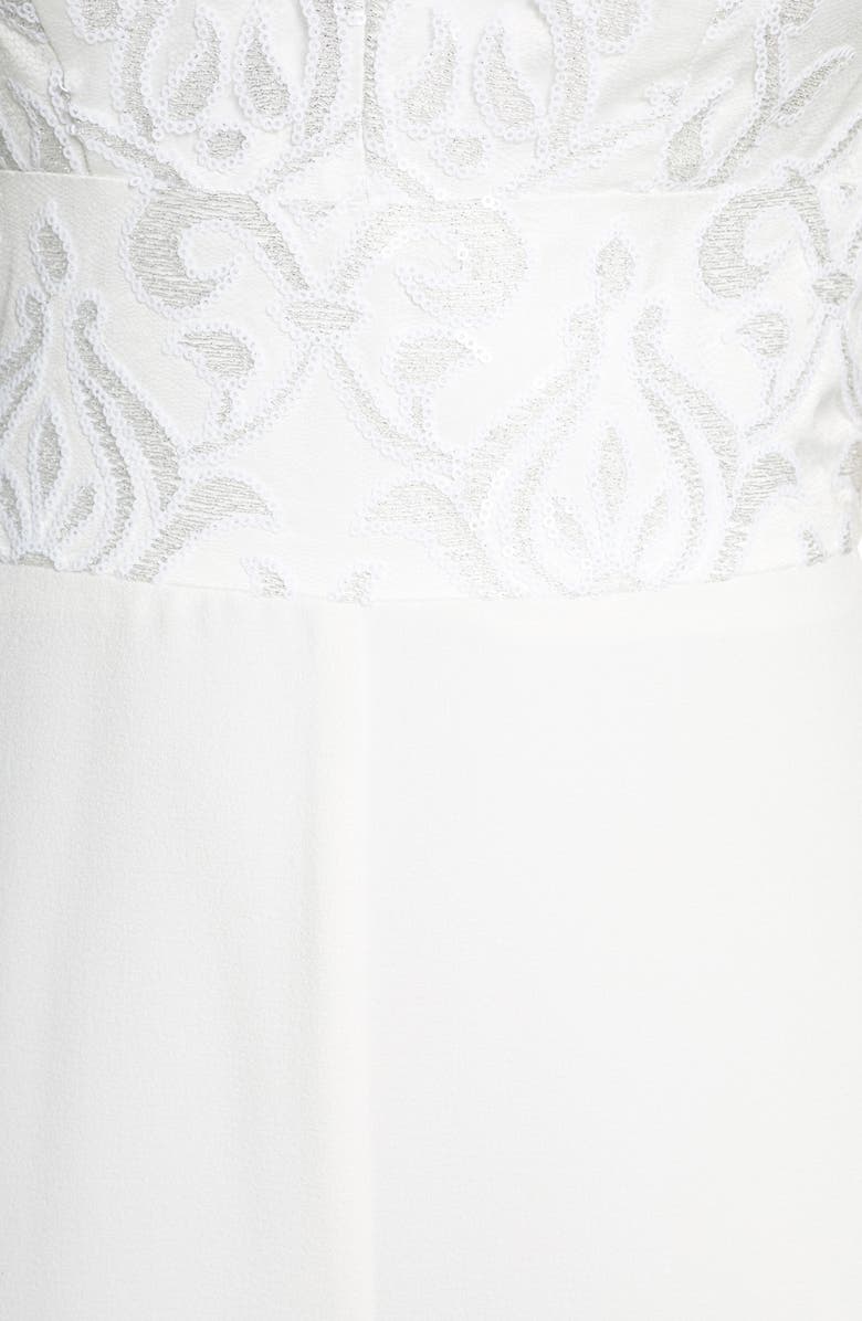 Eliza J Jacquard Wide Leg Jumpsuit, Alternate, color, 