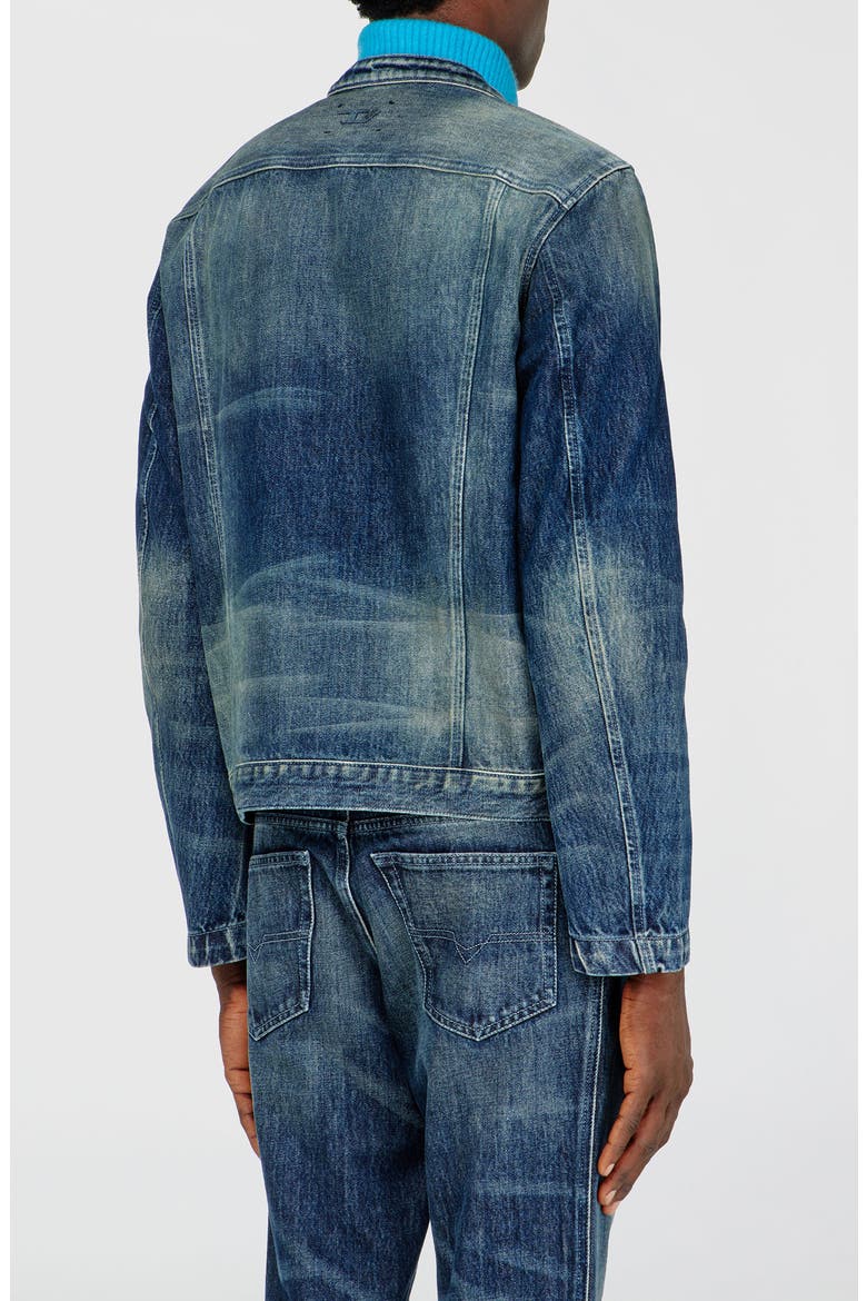 Glory Denim Biker Jacket, Alternate, color, DENIM